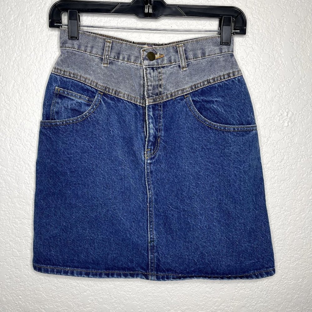 SAM &‎ Max Vintage Denim Skirt Size 7